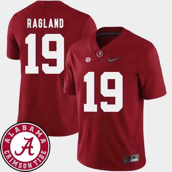 Men Alabama Crimson Tide Reggie Ragland Crimson College Football Sec Patch 2018 Jersey